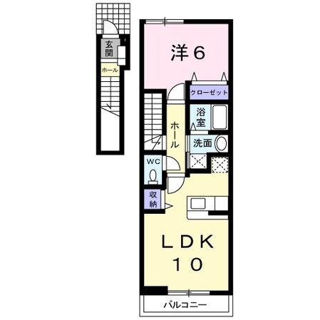 久米田駅 徒歩12分 2階の物件間取画像